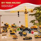 Advent Calendar 24-Piece Alloy Vehicles & Foldable Play Mat
