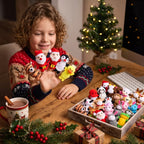 Advent Calendar 24 Plush Finger Puppets Compact Reusable Box