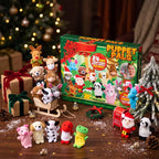 Advent Calendar 24 Plush Finger Puppets Compact Reusable Box
