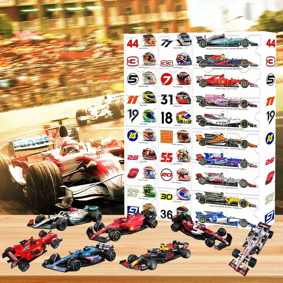 Advent Calendar 24 Racing Collectibles Numbered Doors
