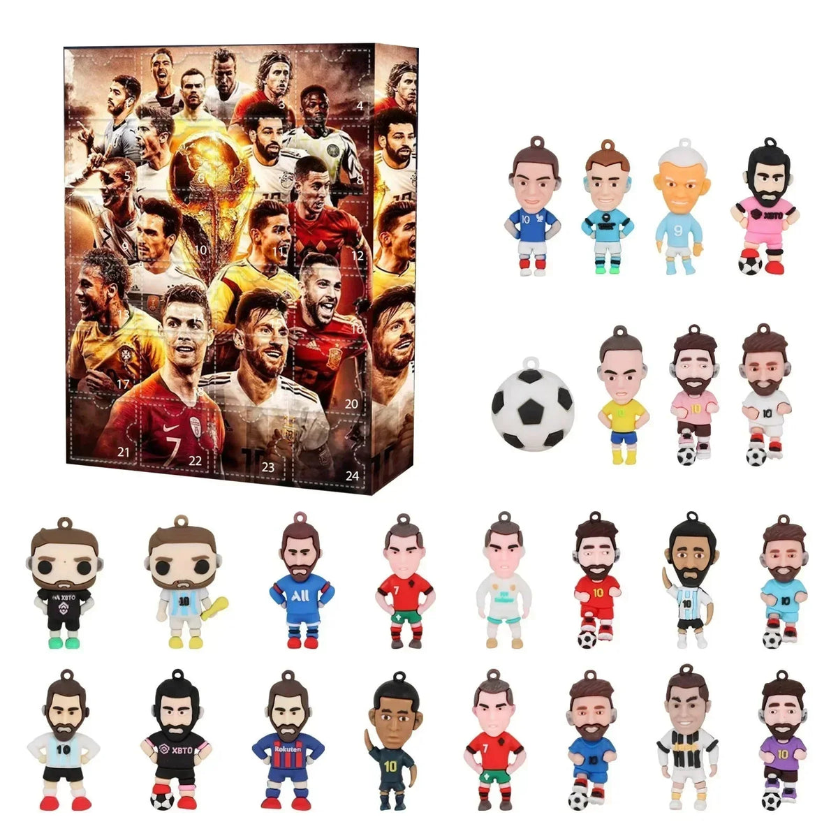 Advent Calendar Football 24-Day With Toys