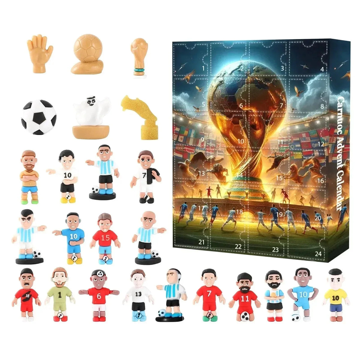 Advent Calendar Football 24-Day With Toys