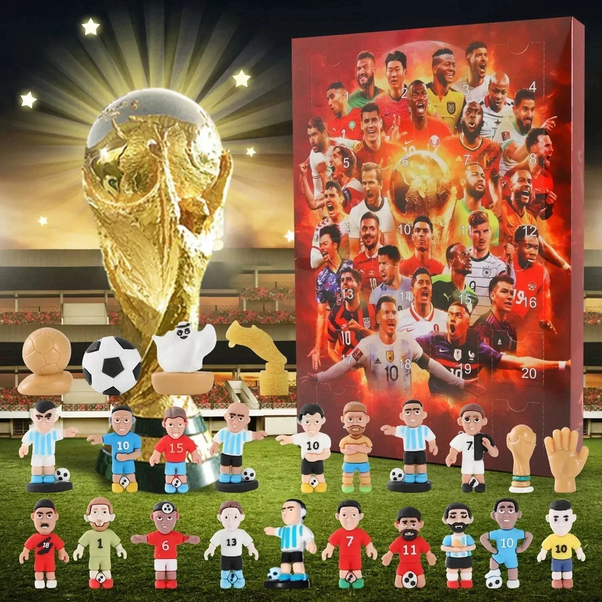 Advent Calendar Football 24-Day With Toys