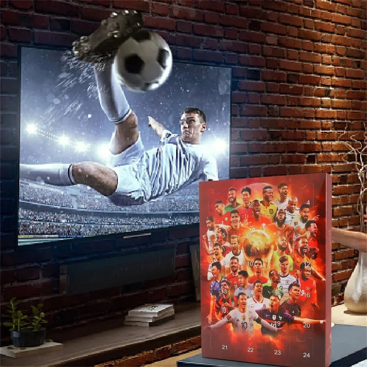 Advent Calendar Football 24-Day With Toys