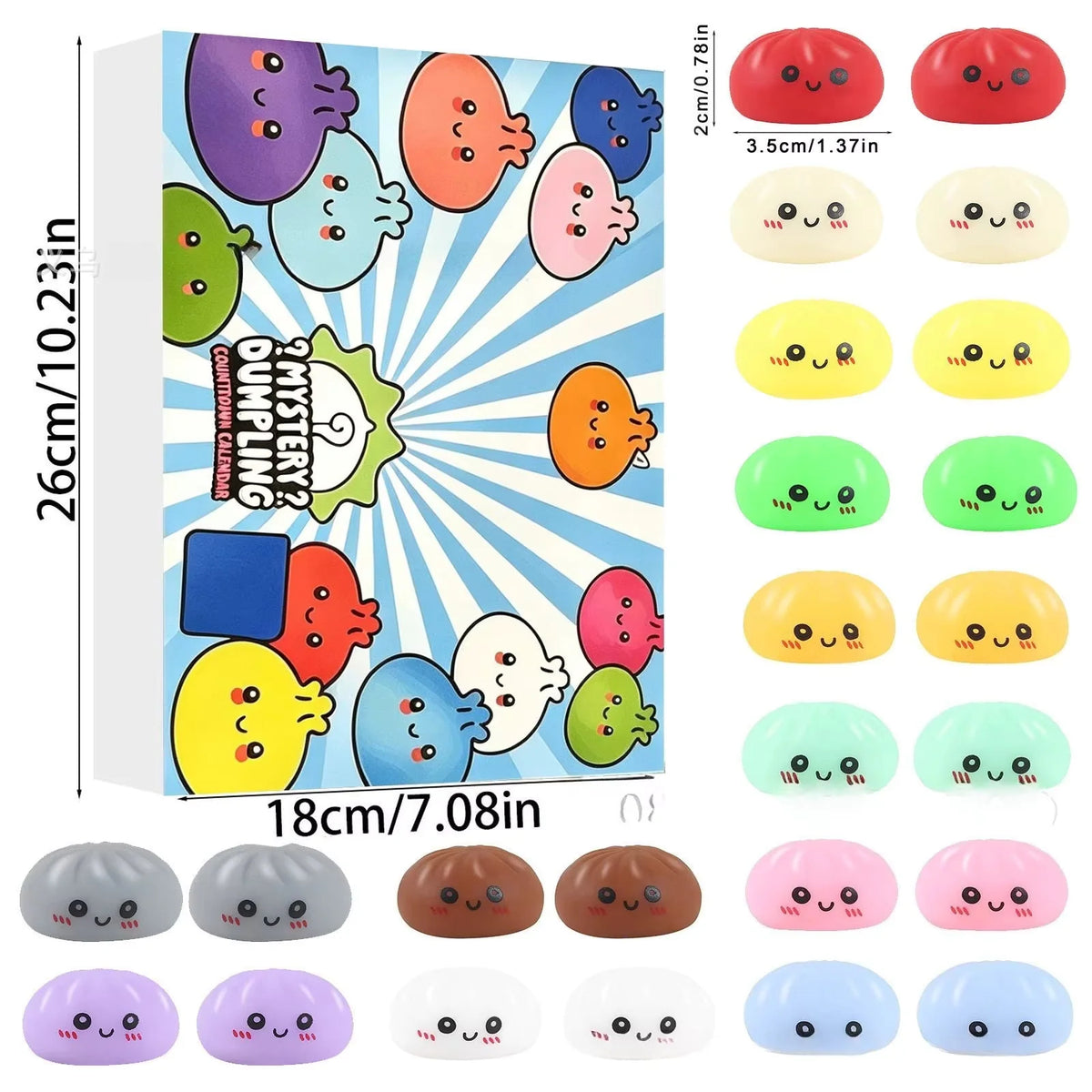Advent Calendar Slow-Rising Squishy Toys Set of 24