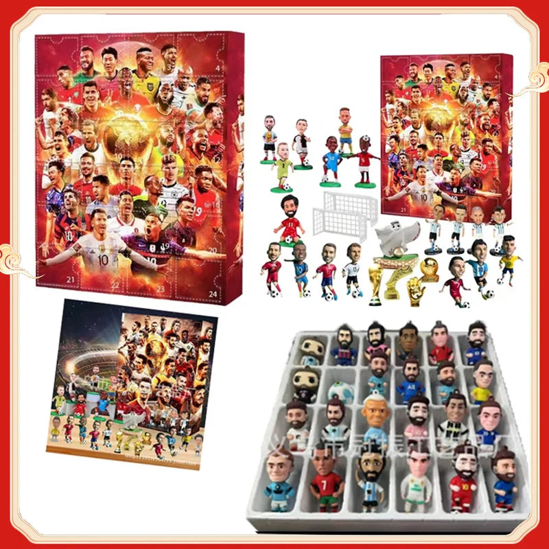 Advent Calendar Soccer 24-Day Durable ABS Toy Surprises