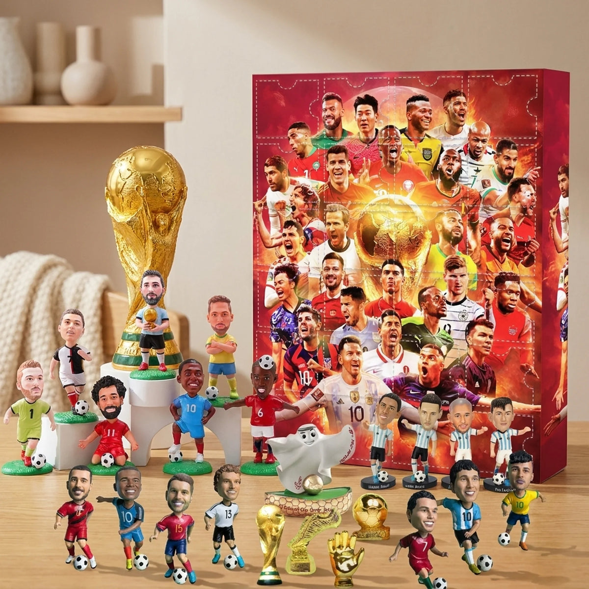 Advent Calendar Soccer-Themed 24-Day Mini Figures & Accessories