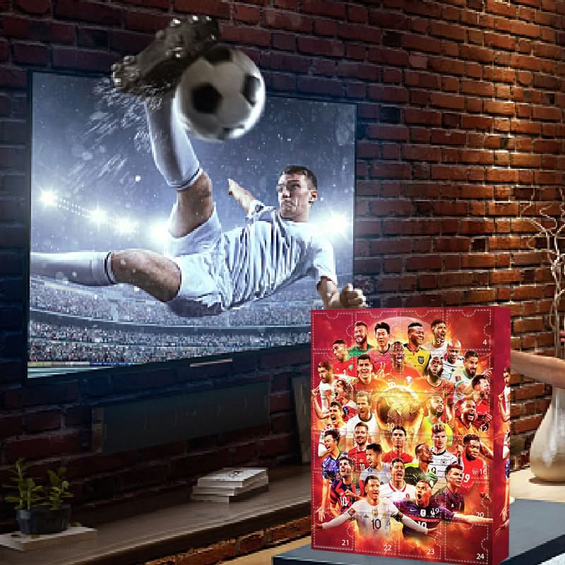 Advent Calendar Soccer-Themed 24-Day Mini Figures & Accessories