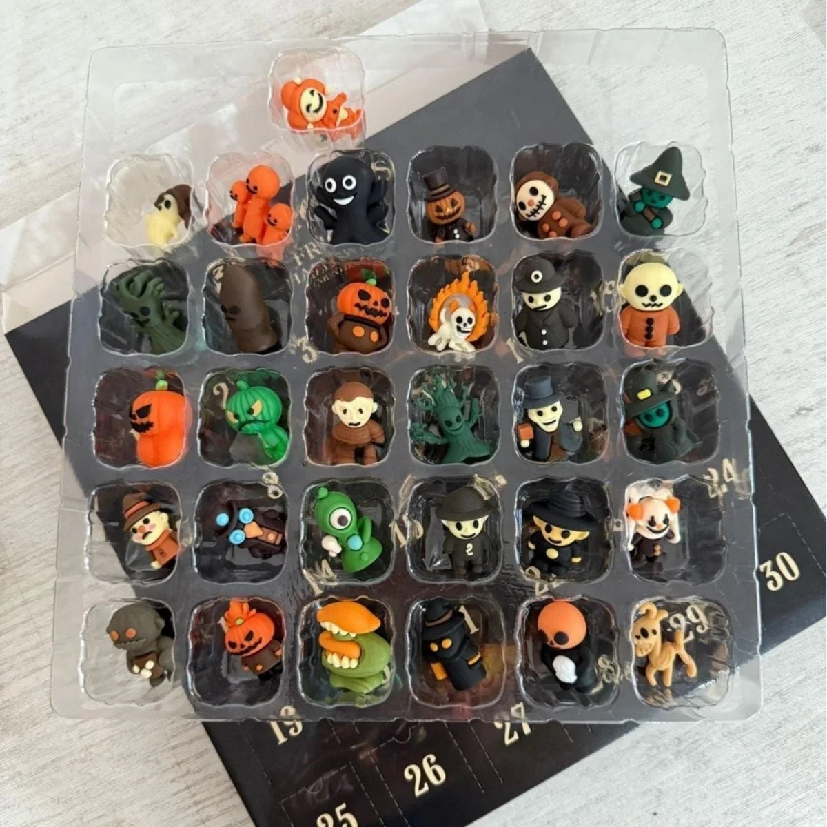 Advent Calendar Tabletop Hand-Painted Resin Miniatures Reusable