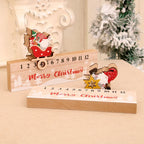 Advent Calendar Wooden Santa Sleigh Handcrafted Tabletop