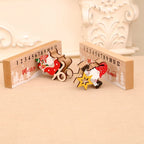 Advent Calendar Wooden Santa Sleigh Handcrafted Tabletop
