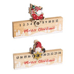 Advent Calendar Wooden Santa Sleigh Handcrafted Tabletop