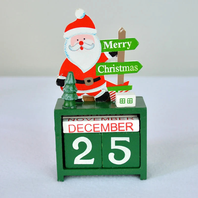Advent Calendar Wooden Snowman Design 24 Compartments