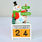 Advent Calendar Wooden Snowman Design 24 Compartments
