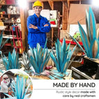 Agave Sculpture Handcrafted Weather-Resistant Steel Indoor & Outdoor
