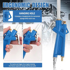 Air Blow Gun Adjustable 45 Degree Nozzle Quick-Seal Connector
