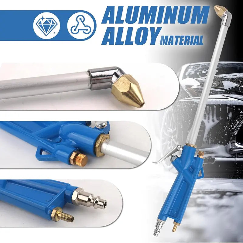 Air Blow Gun Adjustable Nozzle 47 Inch Hose