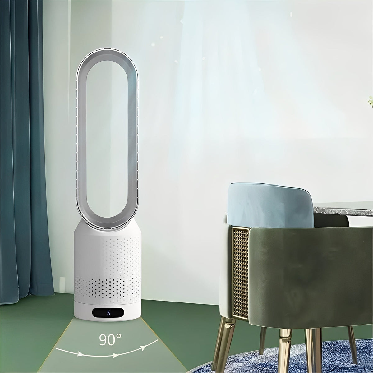 Air Circulator Bladeless & Quiet Remote Control
