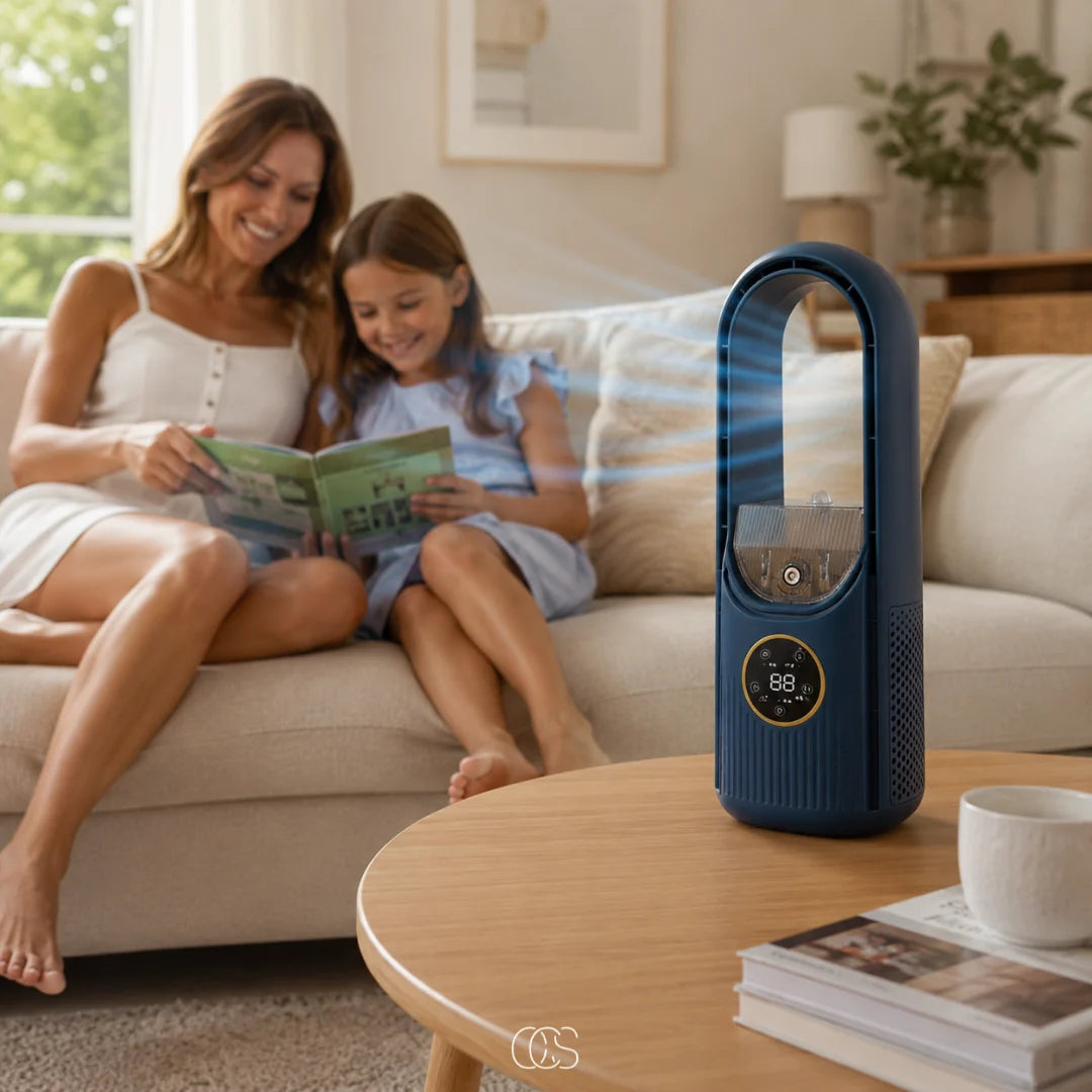 Air Cooler Bladeless 6-Speed USB Powered Quiet