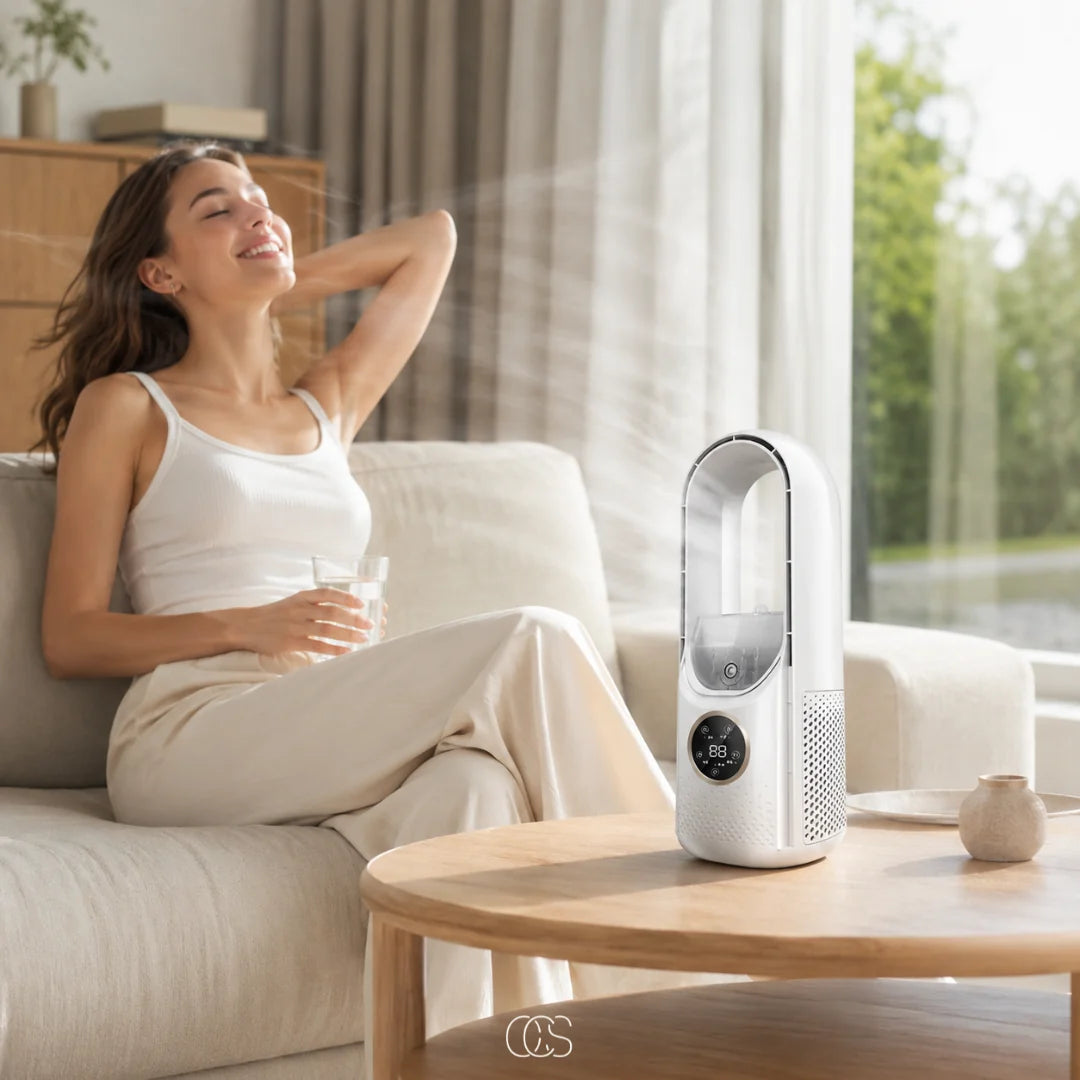 Air Cooler Bladeless 6-Speed USB Powered Quiet