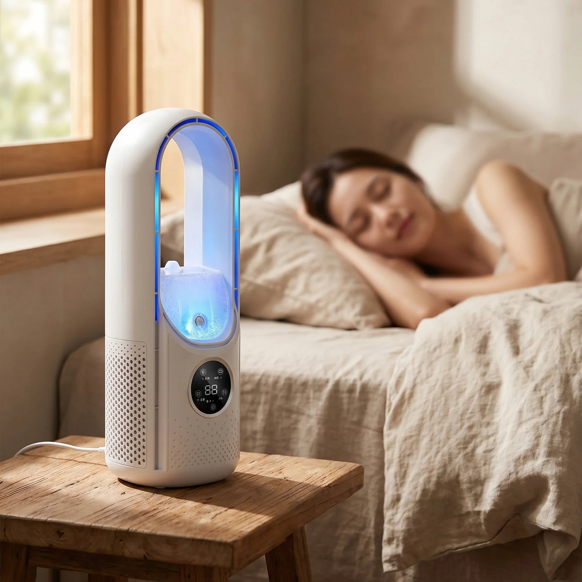 Air Cooler Bladeless USB Powered 6 Speeds & Timer
