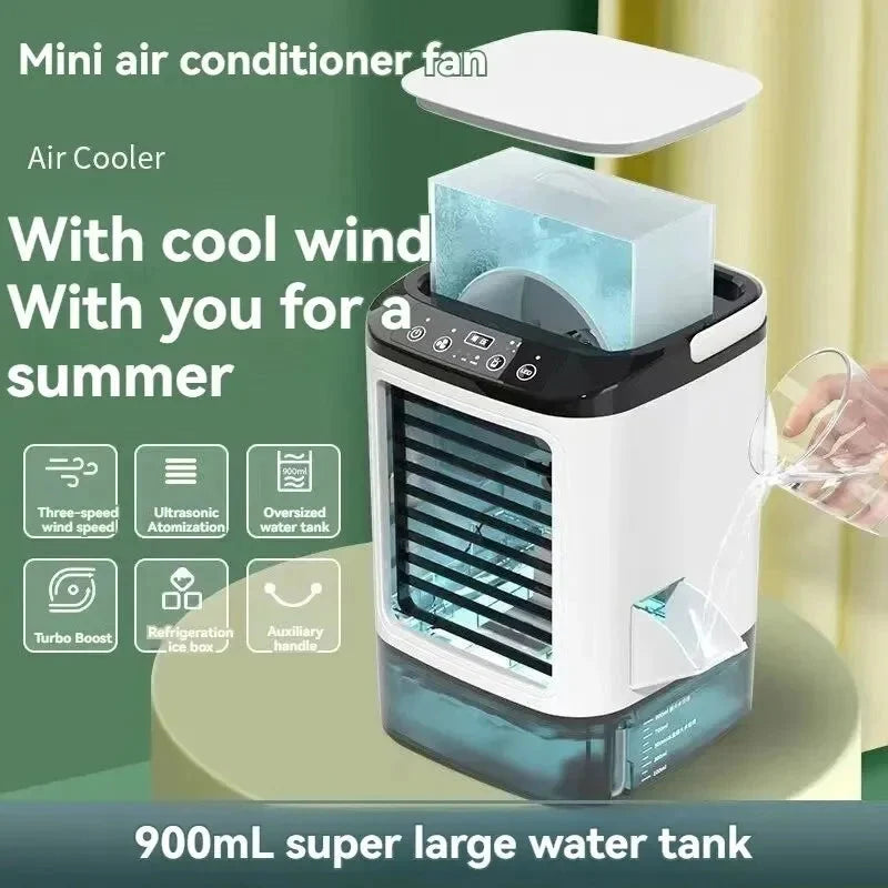 Air Cooler Built-In Ice Tray & Mist Fan