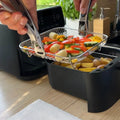 Air Fryer Baskets Stackable Stainless Steel With Heat-Resistant Tongs