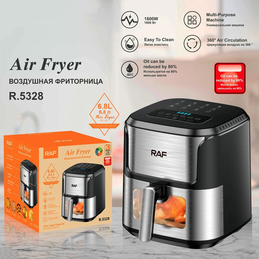 Air Fryer Compact Touch Control Hot Air Convection