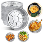 Air Fryer Liners 6-9 Inch Non-Stick Aluminum Raised Edge