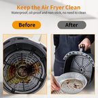 Air Fryer Liners 6-9 Inch Non-Stick Aluminum Raised Edge