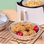 Air Fryer Liners 6-9 Inch Non-Stick Aluminum Raised Edge