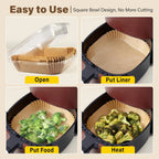Air Fryer Liners Non-Stick Unbleached Parchment