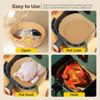 Air Fryer Liners Non-Stick Unbleached Parchment