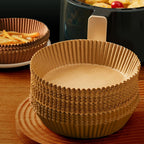Air Fryer Paper Liners Non-Stick Heat-Resistant Raised Edge