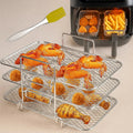 Air Fryer Rack 3-Tier Removable Stainless Steel