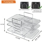 Air Fryer Rack 3-Tier Removable Stainless Steel