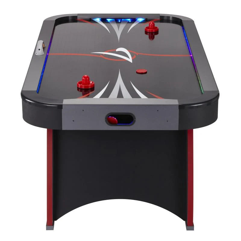 Air Hockey Table LED Light-Up High-Speed Includes Pucks