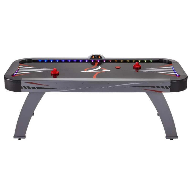 Air Hockey Table LED Light-Up High-Speed Includes Pucks