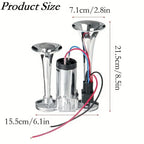 Air Horn Kit Dual Horn Compressor 130 dB