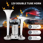 Air Horn Kit Dual Horn Compressor 130 dB