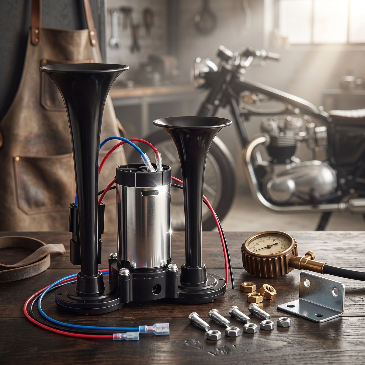 Air Horn Kit Dual Horn Compressor 130 dB