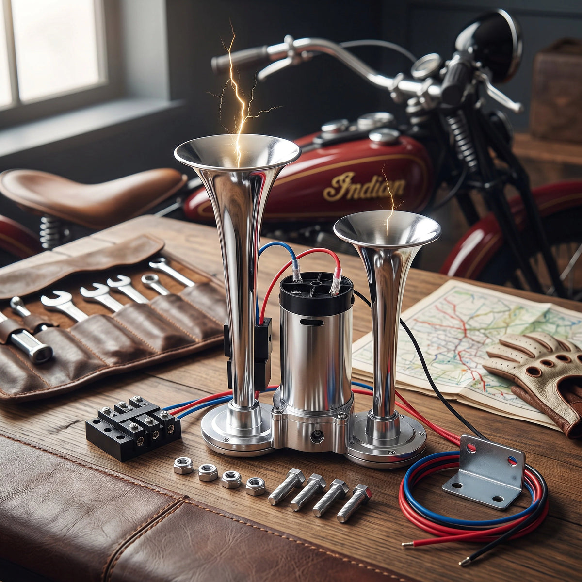 Air Horn Kit Dual Horn Compressor 130 dB