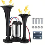 Air Horn Kit Dual Horn Compressor 130 dB