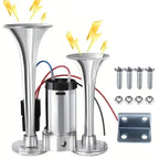 Air Horn Kit Dual Horn Compressor 130 dB