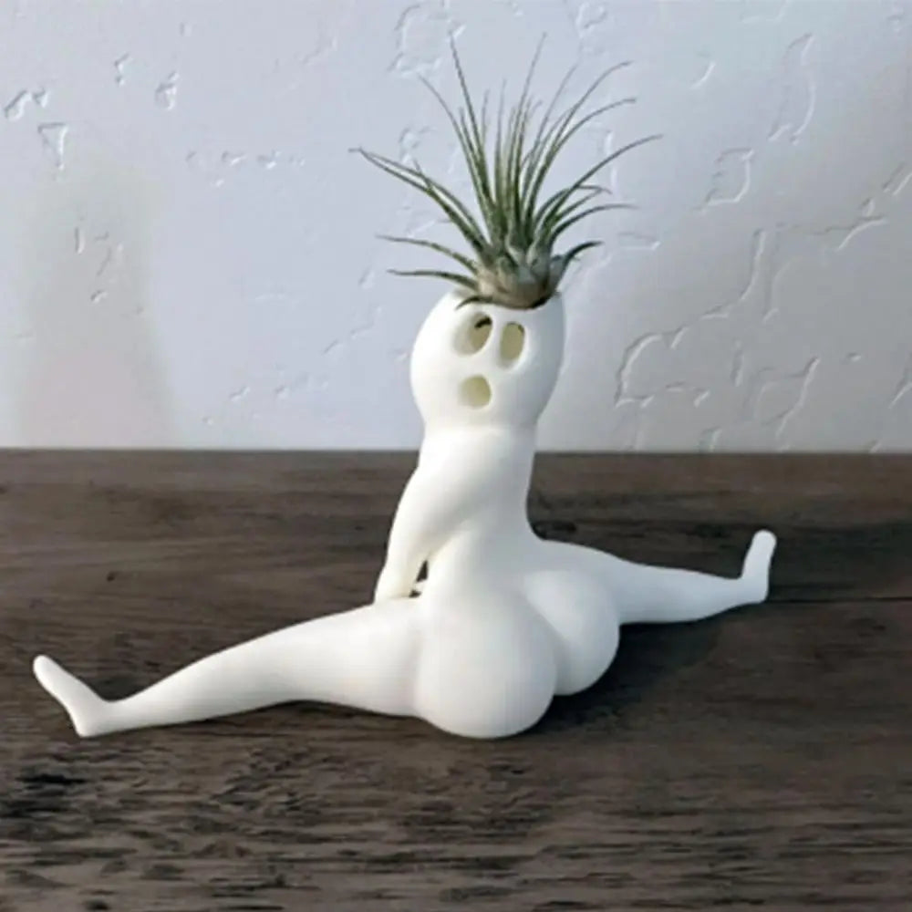 Air Plant Planter Resin Ghost Design Compact