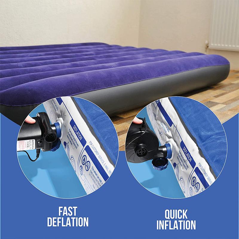 Air Pump Electric Fast Inflation Cordless 3 Nozzle Sizes