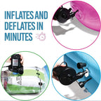 Air Pump Electric Fast Inflation Cordless 3 Nozzle Sizes