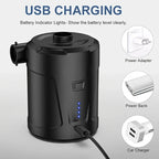 Air Pump USB Rechargeable Cordless Quick Inflation