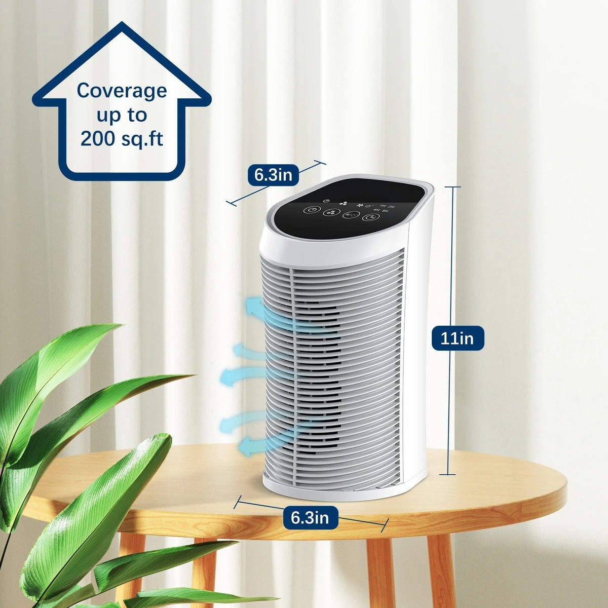 Air Purifier HEPA & Activated Carbon Quiet