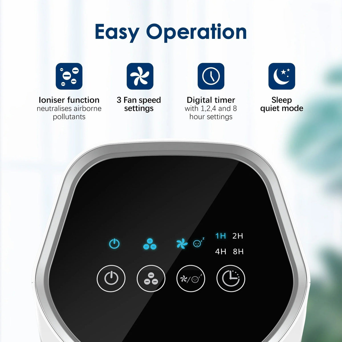 Air Purifier HEPA & Activated Carbon Quiet